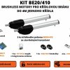KIT BE20/410 - brushless motory Roger pro křídlovou bránu do 4m jednoho křídla